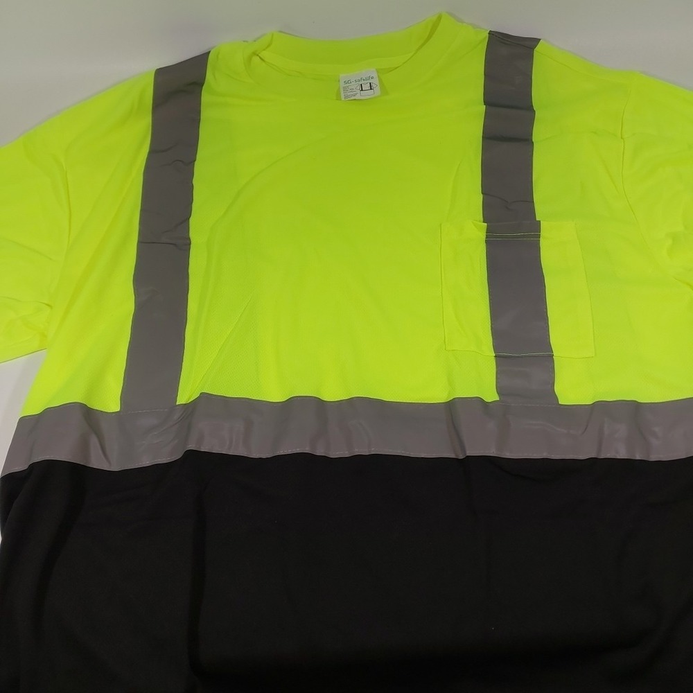 High Visibility Class 2 Reflective Road‎ Work Construction Safety T Shirt 6 pack